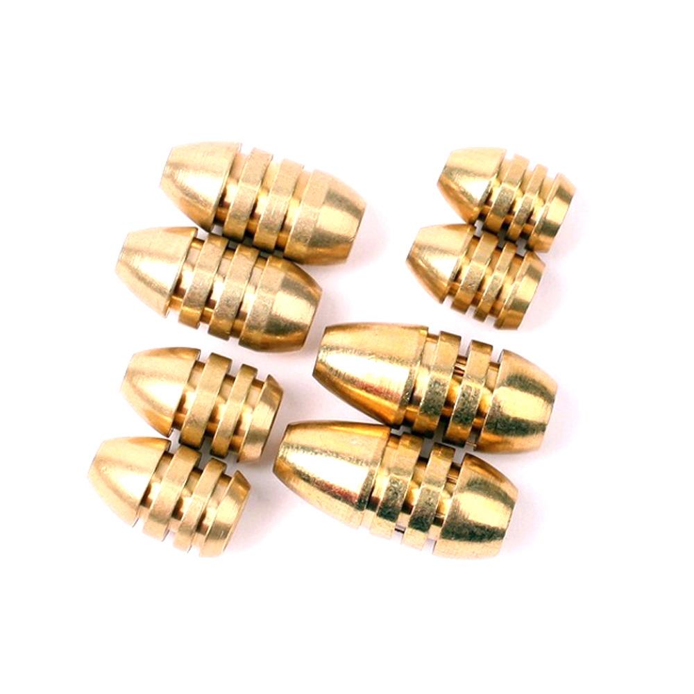20pcs/lot Bullet Copper Fishing Sinkers for Soft Lure Bait Line Additional Weight Sinkers Fly Tying Accessories 1.8g 3.5g 7g 10g