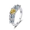 Sace Gems GRA-zertifizierter 3,6 Karat Moissanit-Ring, VVS1-Labordiamant-Solitärring für Frauen, Verlobungsversprechen, Ehering, Schmuck