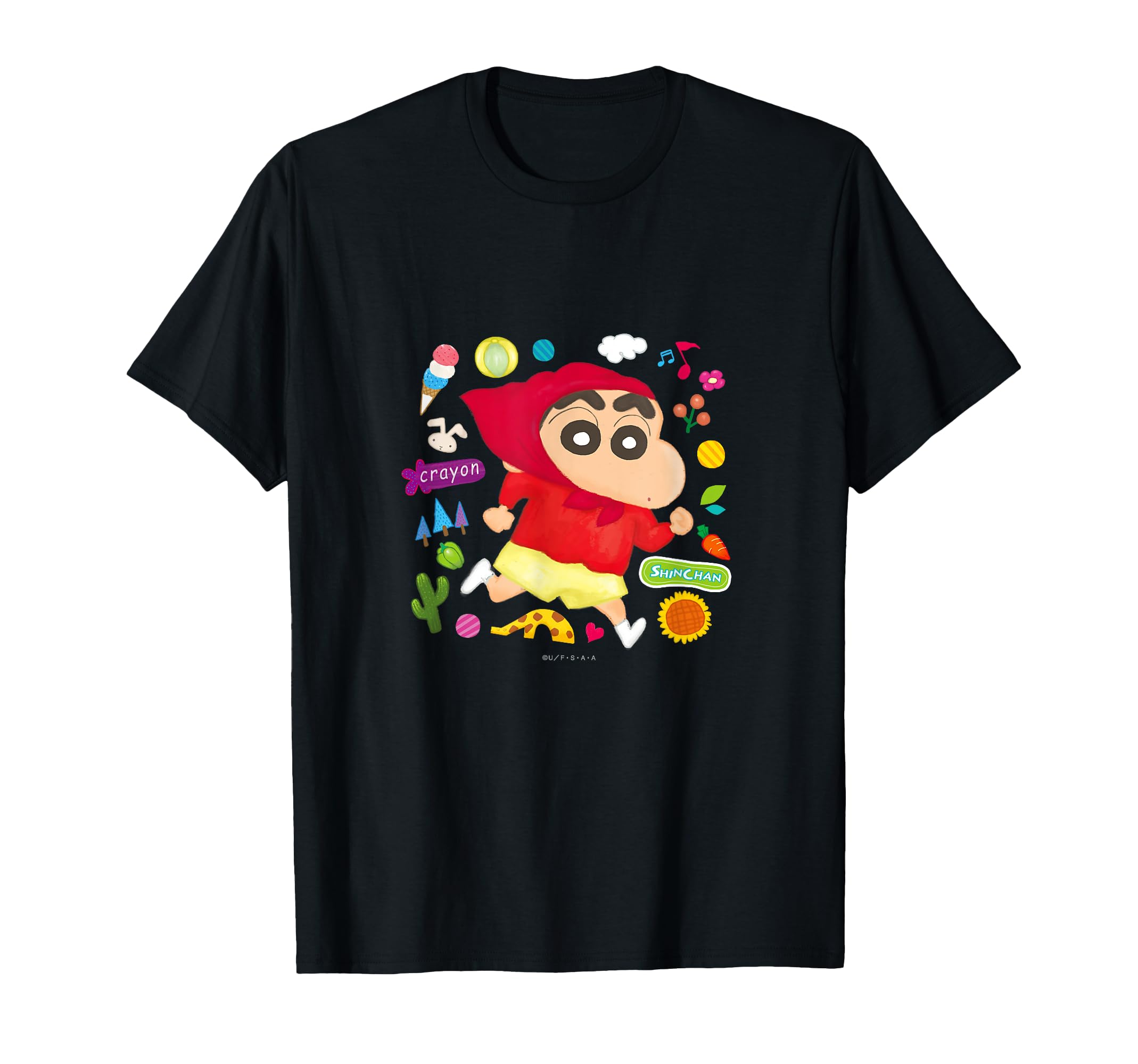 

Crayon Little Red Riding Hood Shin-chan T-shirt чорний