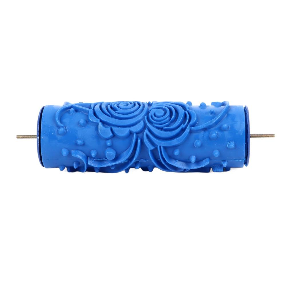 Rubber Pattern Paint Roller Reusable Easy Clean Decorative Paint Roller Soft Texture Texture Roller Home Art Projects
