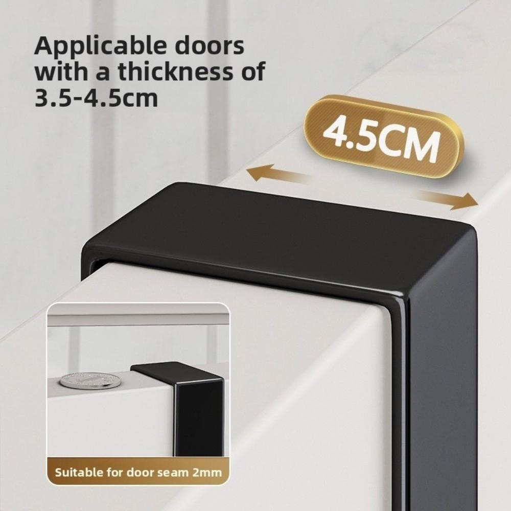 Aluminum Alloy Coat Hat Rack 5/6 Hooks Behind Door Hook Durable Clothes Hanging Rack  Home Gadgets