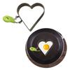 Large Heart Eggs Rings Stainless Steels Heart Eggs Rings for Perfectly Shape Eggs and Pancakes In the Kitchens