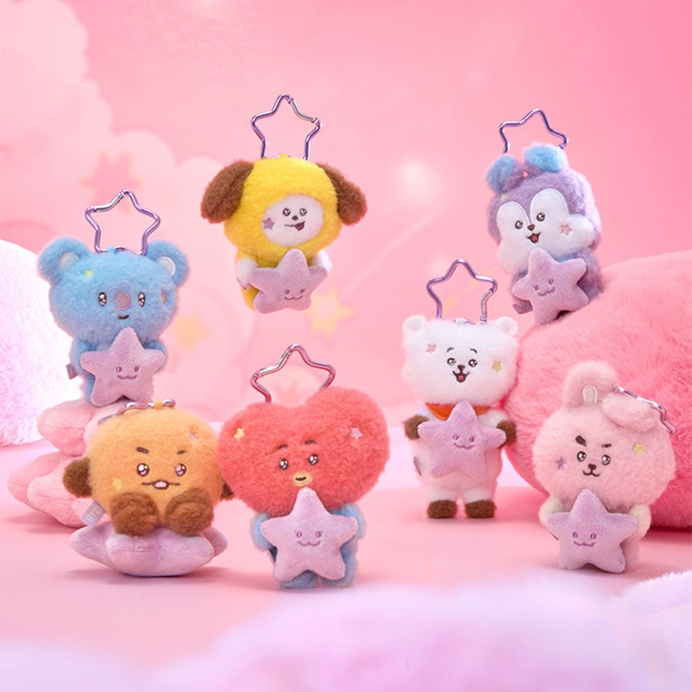 BT21 The Journey Purple Star Plush Doll Keyring - MANG