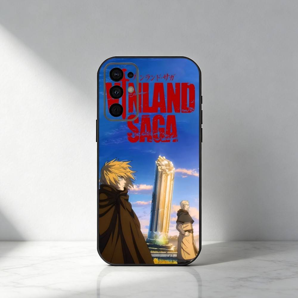 

T-Thorfinn Anime VS-Vinland Phone Case For Samsung S25,S24,S21,S22,S23,S20,Ultra,S26,Plus,Fe,Note,5G Black Cover Samsung S30Ultra5G