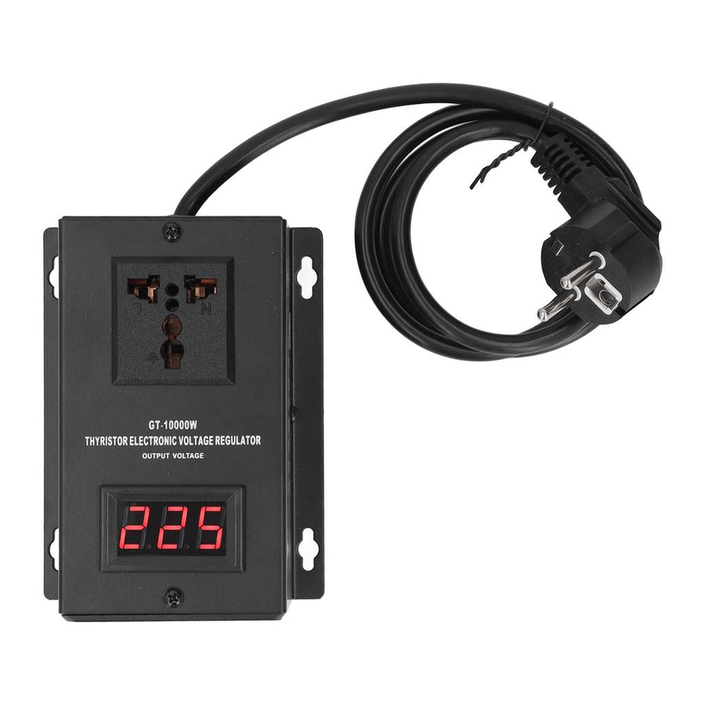 Elektronischer Spannungsregler 10000W Thyristor Aufwärts-Abwärtswandler Transformator EU-Stecker 220V