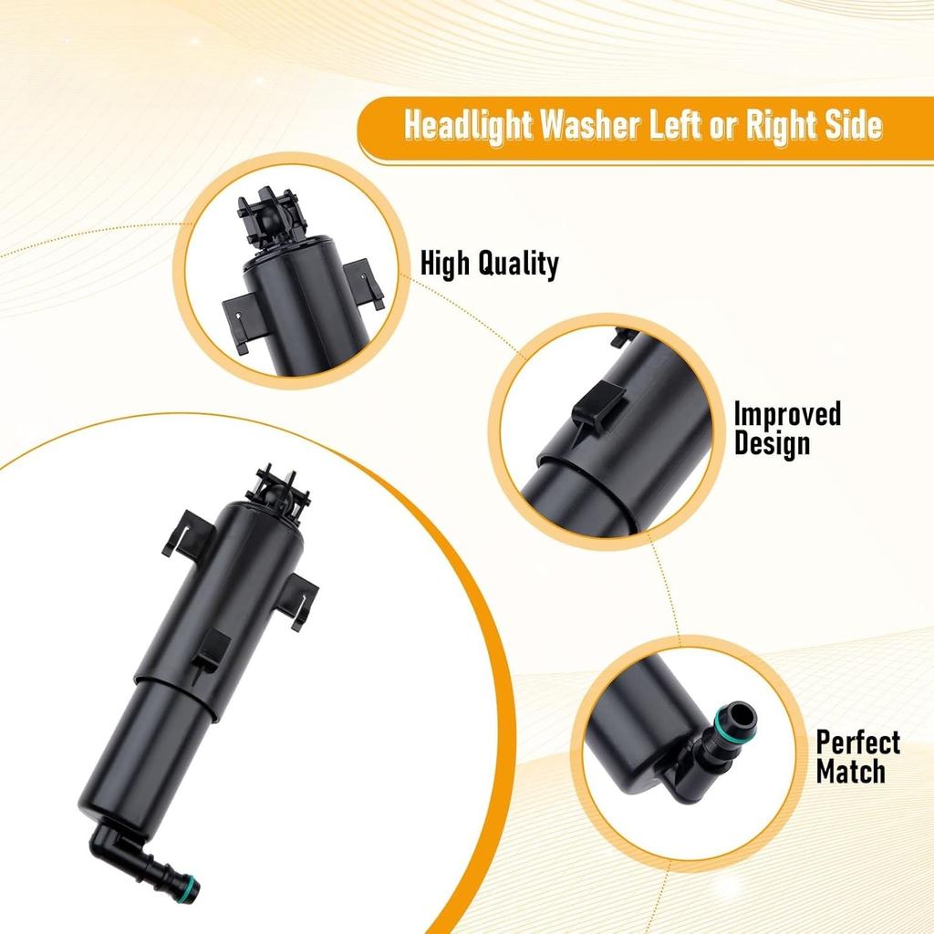 Headlight Washer Nozzle 61677179311,Replaces 21323-82314A ATPP1262117005 for BMW E90 3 Series 325i 325xi 328i 328xi 330i 330xi 335i 335xi E91 E92 E93