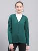 Womens Regular Fit Solid Cardigan