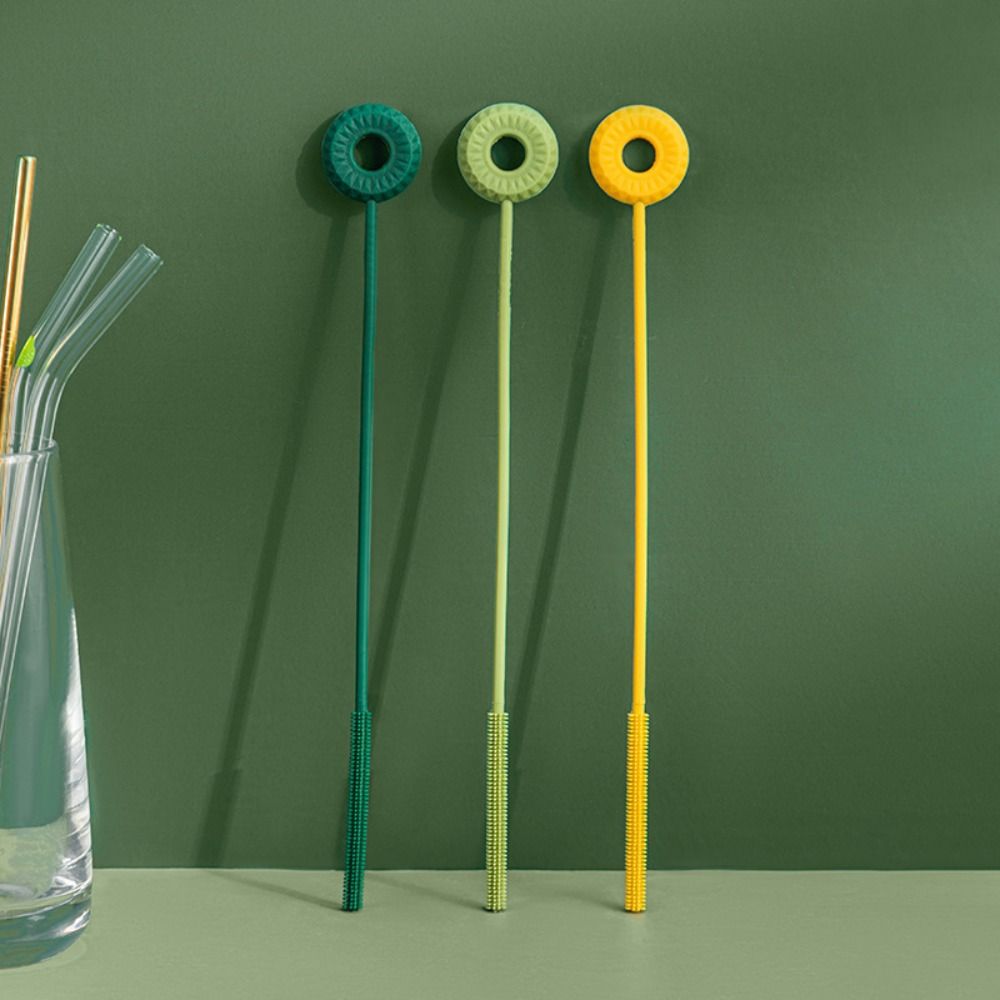 

Head Handheld Drinking Straw Cleaner Straw Cleaning Brush Cup Cover Brush Hole Gap Cleaning Brush