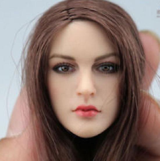 KIMI TOYS 1//6 KT005 Brown Female Figures Head Sculpt F 12/" TBLeague PHICEN Body
