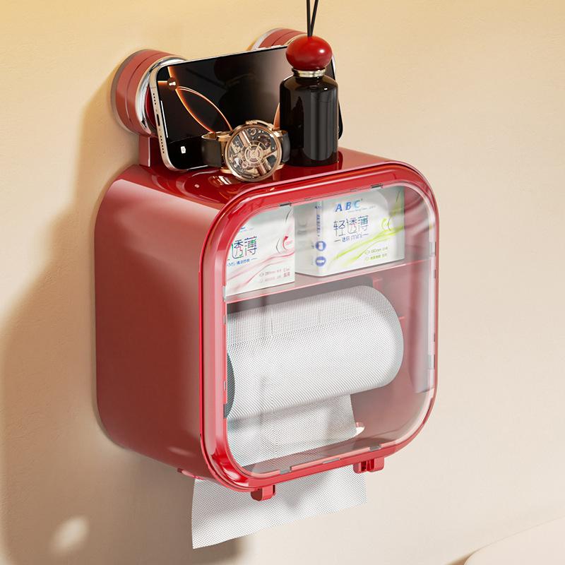 Toilet Paper Boxes, Household Suction Cups, Toilet Tissue Boxes, Wall-mounted Tissue Boxes, Tissue Boxes, Roll Boxes