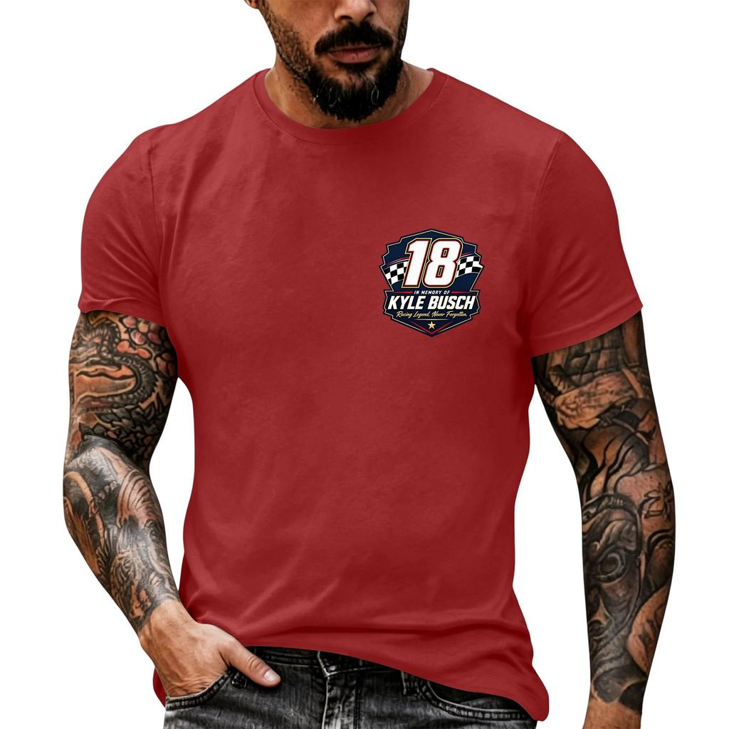 Men's Short Sleeve Graphic T Shirt Racing Inspired Casual Top Vintage Style Motorsport Enthusiast Tee Comfortable Fit