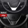 For Toyota RAV4 2014 2015 2016 2017 2018 ABS Chrome Steering Wheel Buttons Cover Trim Decoration Sticker Car Styling Accessories