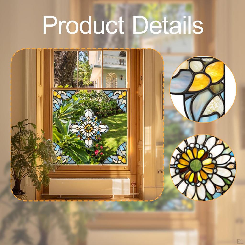 Window Stickers DIY Crafts Ornament Lightweight Art Supplies Clings Decoration for Bathroom