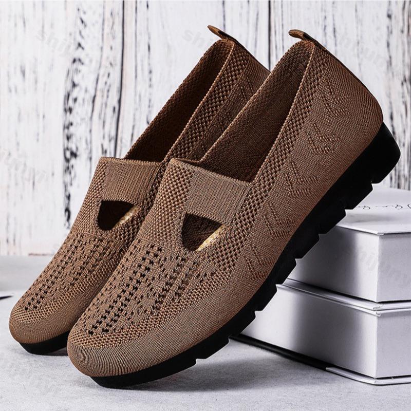 Fashion Female Casual Shoes Women's Summer Mesh Breathable Flat Shoes Ladies Comfort Light Sneaker Socks Women Loafers Zapatillas Muje