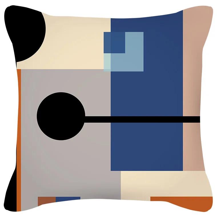 

Скандинавский Абстрактный Цвет Геометрический Принт Наволочка Дом Гостиная Диван Украшение Квадратная Подушка 66x66cm