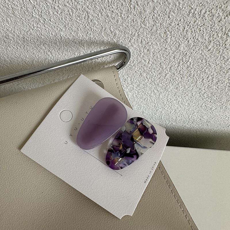 2pc Cute Small Drop Hair Side Clips Hairpin for Women Girls Students Crab Headband for Washface Hair Accessories Headwear