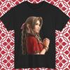 Final Fantasy VII Rebirth Aerith T-Shirt Herren Damen T-Shirts Oberteil Aeris Videospiel Gamer Tee Unisex S-5XL
