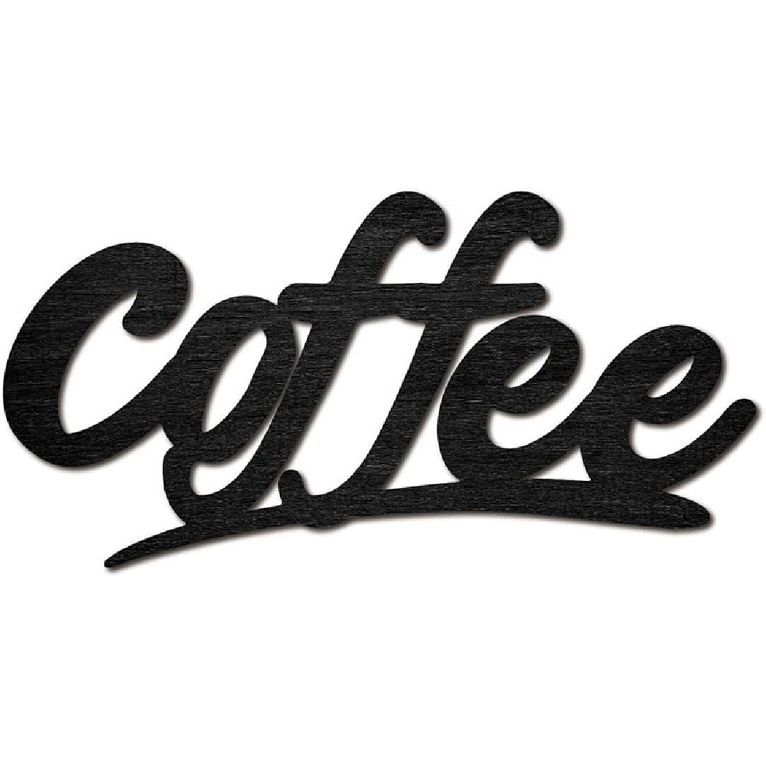 

CREATCABIN Coffee Laser Cut Wood Letter Sign Tableware Wall Decor Cutouts Wooden Signs Wall Art Basswood Hanging Sculpture Decoration for Coffee кофейный