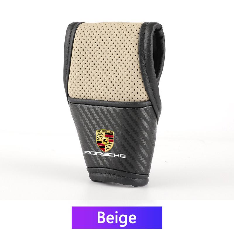 High-end Car Interior Shift Handle Covers Non-Slips Gearshift Cover For Porsche 911 Cayenne Cayman Panamera Macan Taycan Boxster