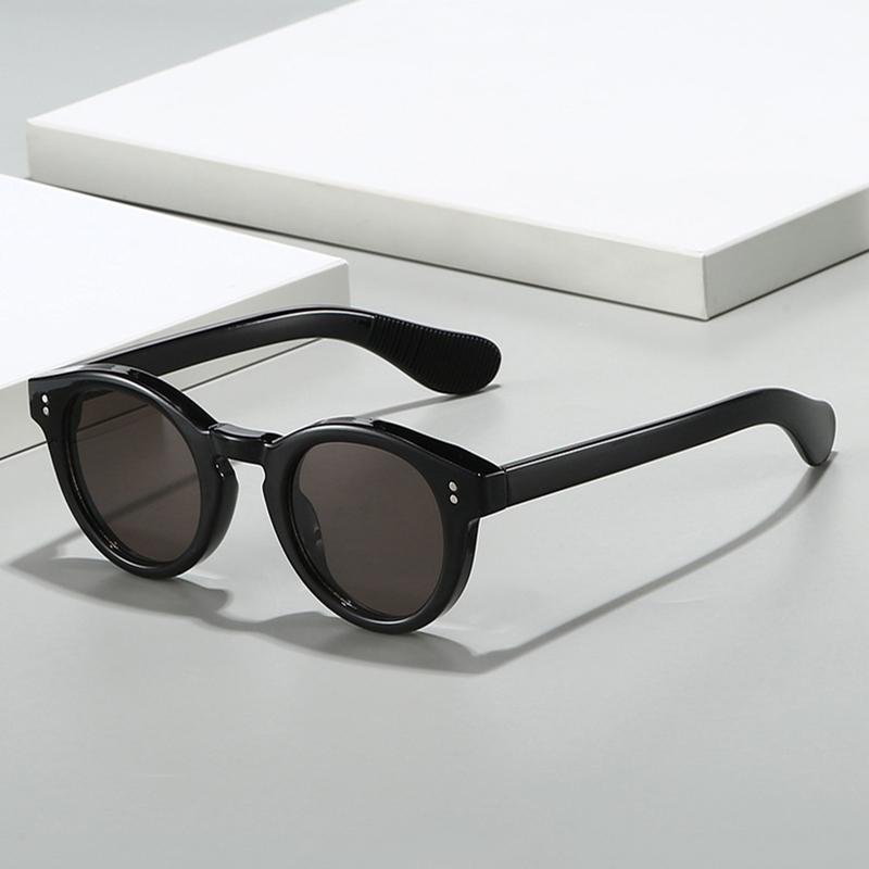 SHAUNA Fashion Round Jelly Color Women Sunglasses Shades UV400 Retro Punk Rivets Men Matte Sun Glasses