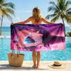 Kpop Hunter Fashion Beach Towel: Ideal for Summer Adventures Soft, Absorbent and Quick Drying Suitable for Swimming and Bathing