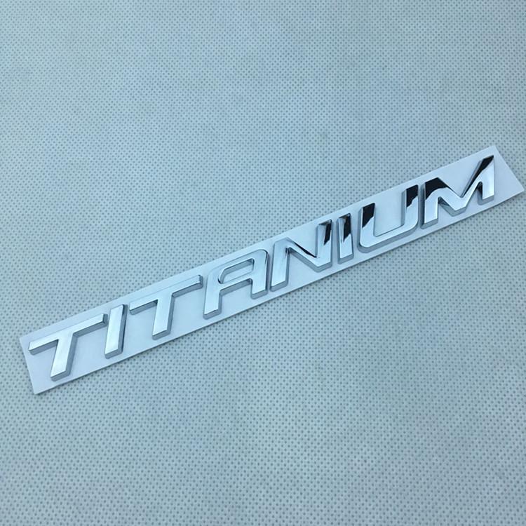 Titanium Car Sticker for New Edge Explorer: High-End Decorative Tail Badge