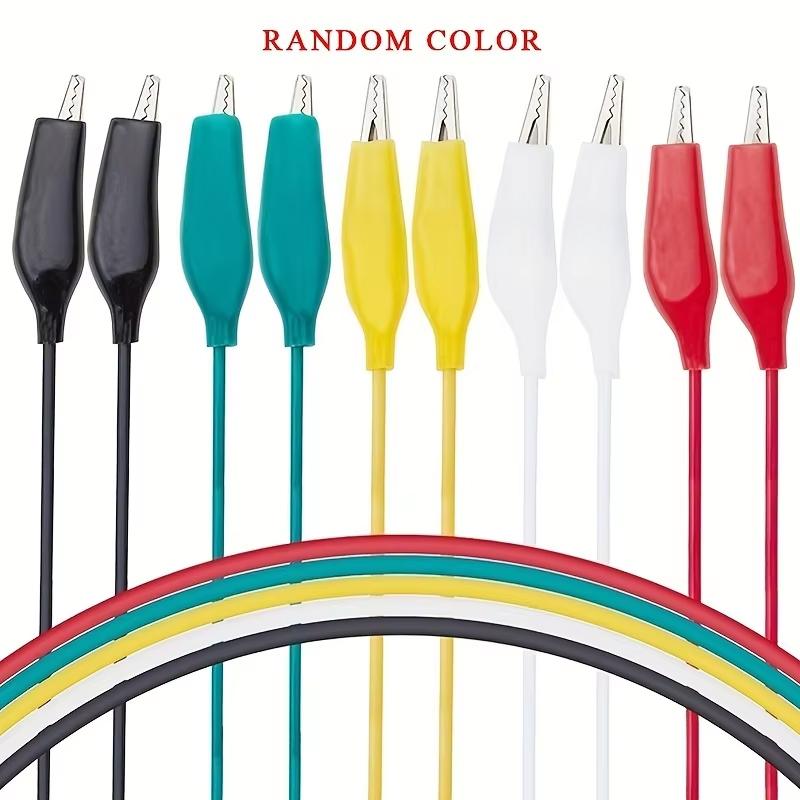 10 BUC Clipuri Aligator Electrice DIY Cabluri de Testare Clipuri Crocodil Dublu-capăt Clip Roach Fir de Jumper de Testare