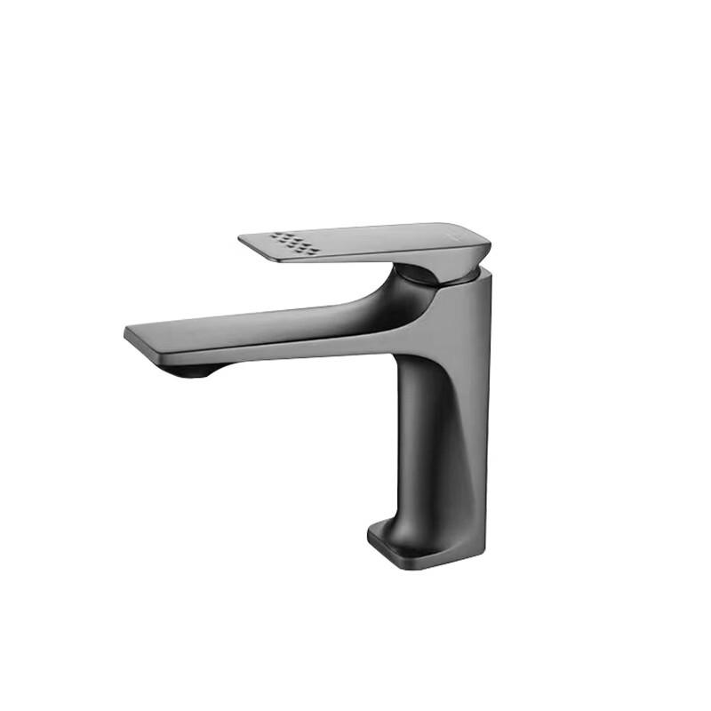 TLXT Gunmetal Grey Bathroom Basin Faucet