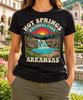 Hot Springs National Park Shirt, Arkansas Waterfall Tee, Retro Sunset Graphic, Nature Lover Gifts, Hiking Adventure, Outdoor Travel Souvenir