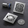 CHENDU Gunmetal Gray Stainless Steel Dual-Use Floor Drain