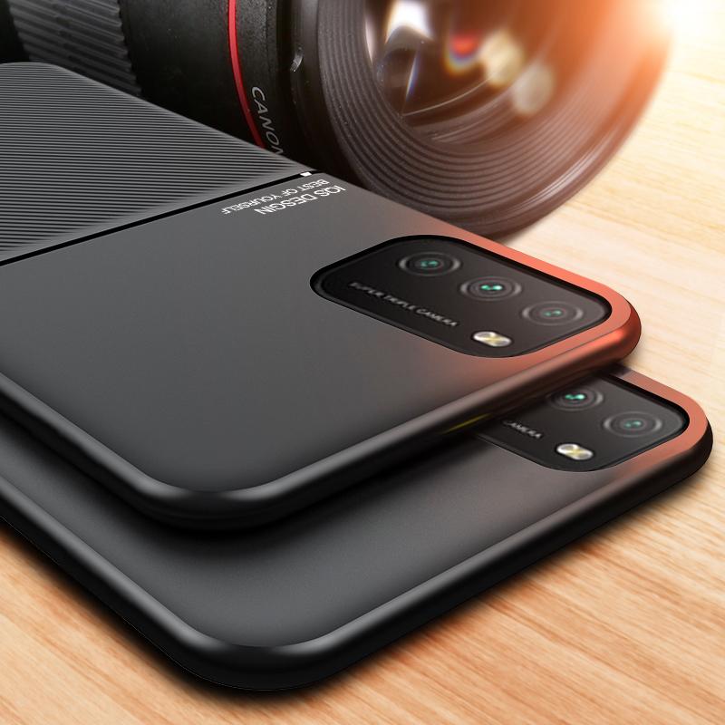 For Xiaomi Poco M3 Case Car Magnetic Leather Cover Soft Frame Protect Funda On For Poco M3 Pro PocoM3 Pro 5G Phone Cases Capa