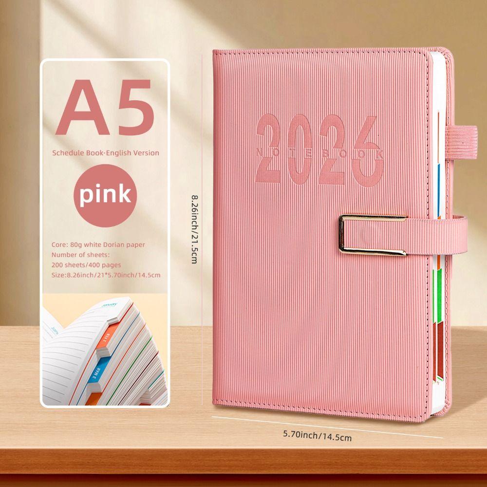 Wear-resistant 2026 Schedule Planner Notepad 12 Months To-do List Notebook Business