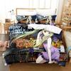 3D Anime Dance In The Vampire Bund Printed Bed Set Duvet Cover Pillowcase Bedding Set Bed Linen Sheet Quilt Full Queen King Size