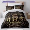 Real Oviedo Custom Name Pattern Bedding Quilt Set Quilt Cover Pillowcase Home Birthday Gift(1 * duvet cover + 2 * pillowcase, without core)
