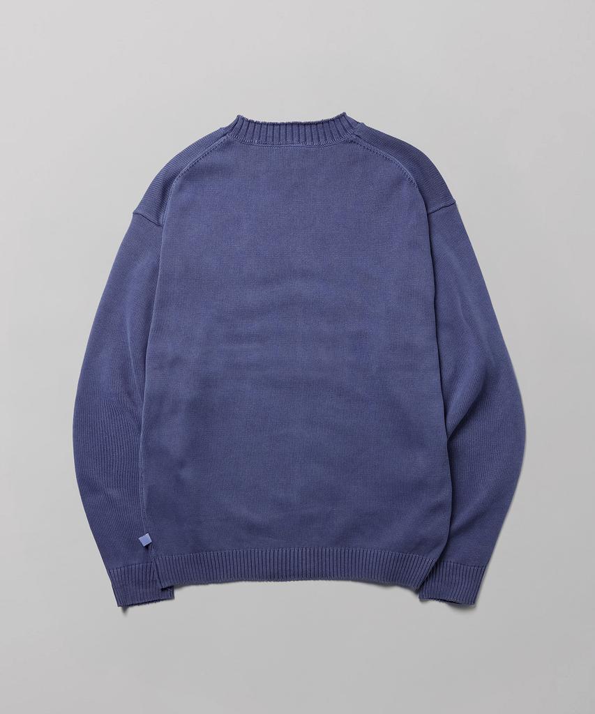 DICKIES Washed Embossed Logo Knit Blue