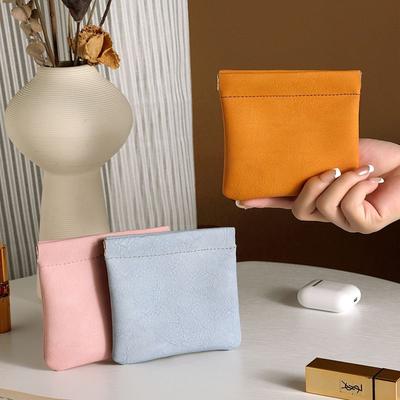 Automatic Opening and Closing Cosmetic Storage Bag Multipurpose for Jewelry, Headphones More
