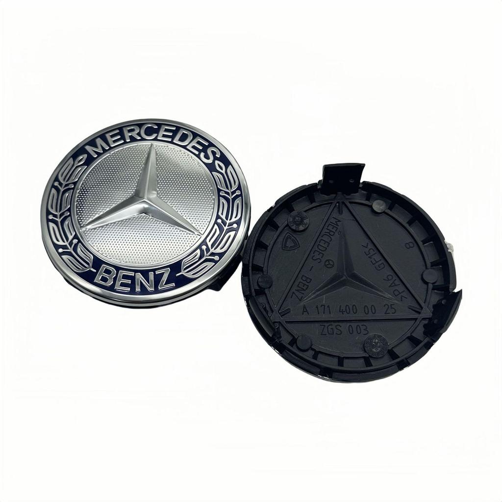 Mercedes-Benz Gold Brabus Wheel Center Caps for C, E, S, GLA-Class Models