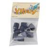 Yibuy Volume Control Dome Knobs, Rotary Knobs, Aluminum, for Electric Guitar/Bass, Pack of 10, Black, 6mm Inner Diameter