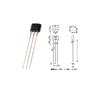 100pcs/Lot 43F SS443F SS43F DH43F YS43F  TO-92S For Hall sensor Straight plug TO92S