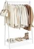 Clothes Rail, Clothes Rack, Garment Rack with Steel Frame, with Hanging Rail and Shelf, 33.5 X 92.5 X 153 Cm, for Bedroom, Dressing Room