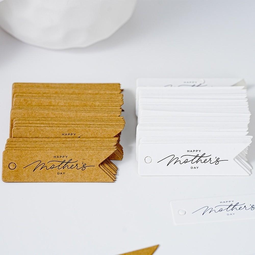 100pcs Hanging Decoration Mother Day Tags Handmade Cake Decor Tag  Business Gift