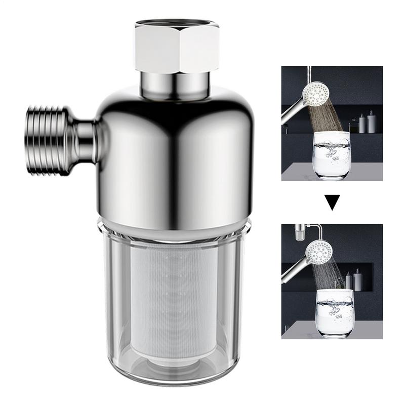 Water Heater Filter Spin Down Sediment Filters Stainless Steel Leak-Proof Multifunctional Hot Water Heater Pre Filter