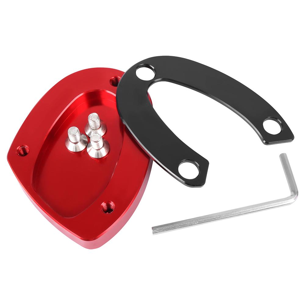 

Подставка для ног мотоцикла, удлинитель боковой подставки, опора, увеличенная пластина для Street Triple R675 675 675RX 765R 765S 765R 765RS красный