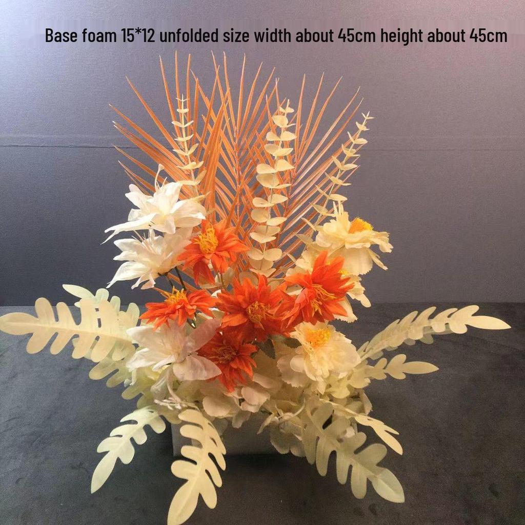 Großes Seidenblumen Hochzeitsgang & T-Bühnen Dekorationsset