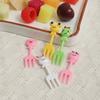 10pcs - Animal Fruit Fork Color Random Reusable Fruit Fork Creative Cute Plastic Fruit Fork Set Bento Label