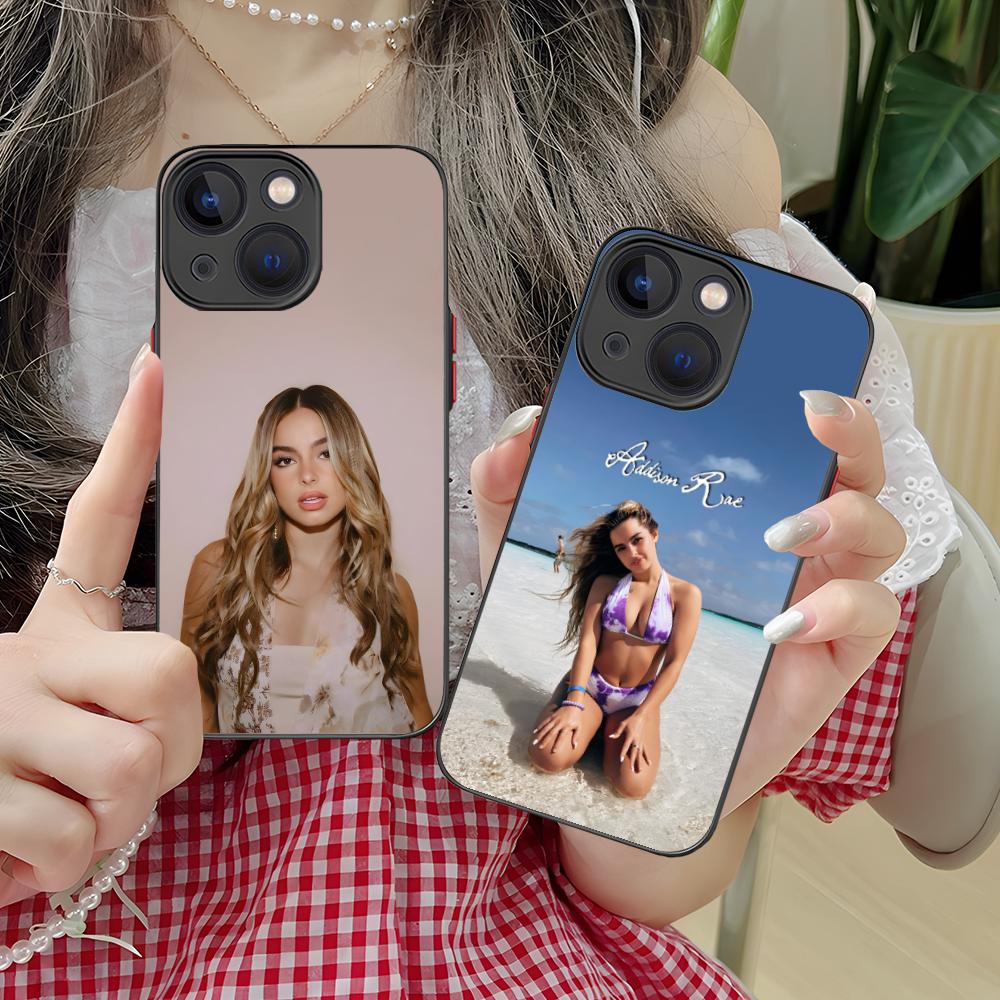 Addison Rae Mobile Phone Case for iPhone 17 16 15 14 13 12 11 X XR XS 8 7 Air Pro Max Plus Mini Colorful Silicone Cover Cover