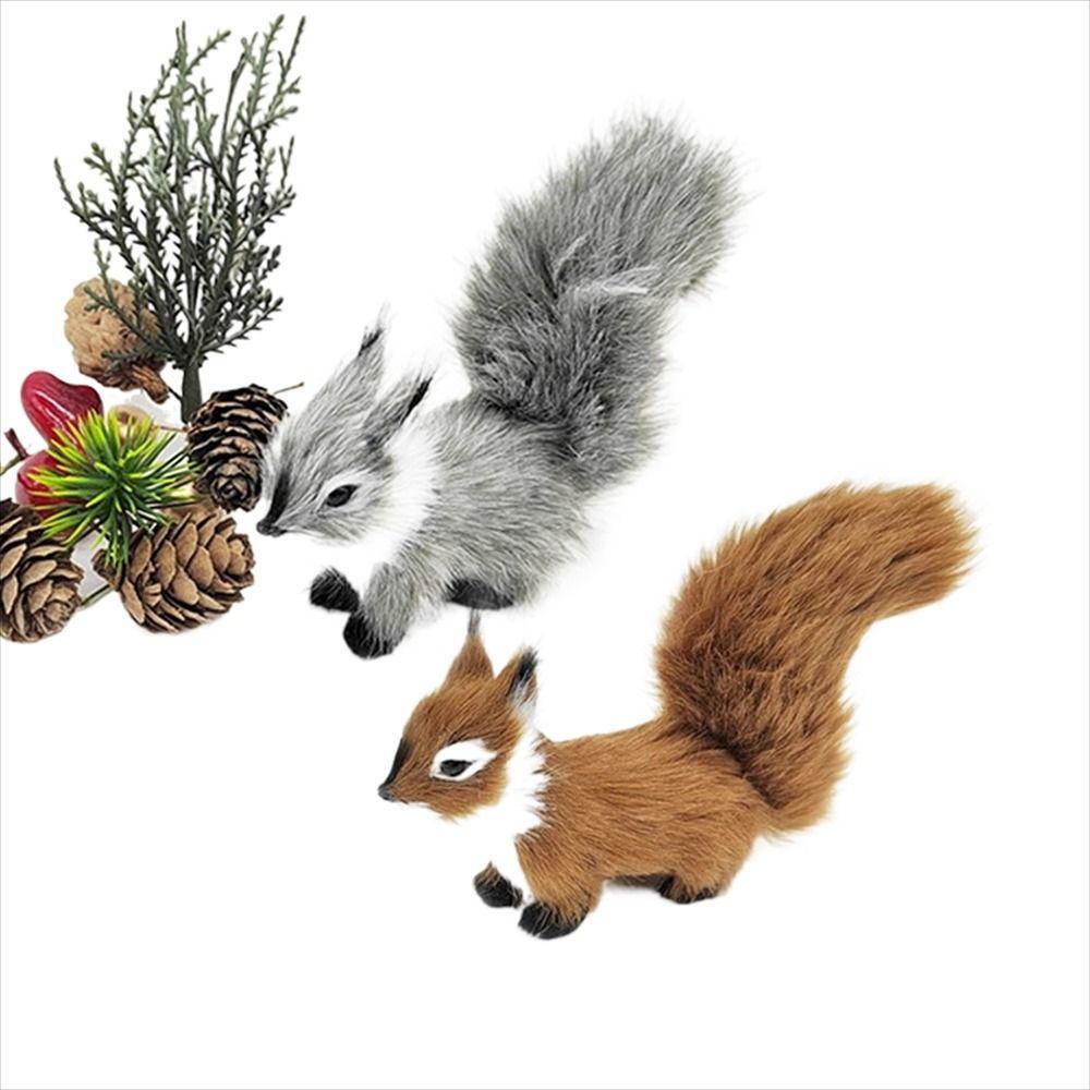 Plush Toy Table Decorations Simulation Squirrel Plush Animal Squirrel Plush Toys Stuffed Toys