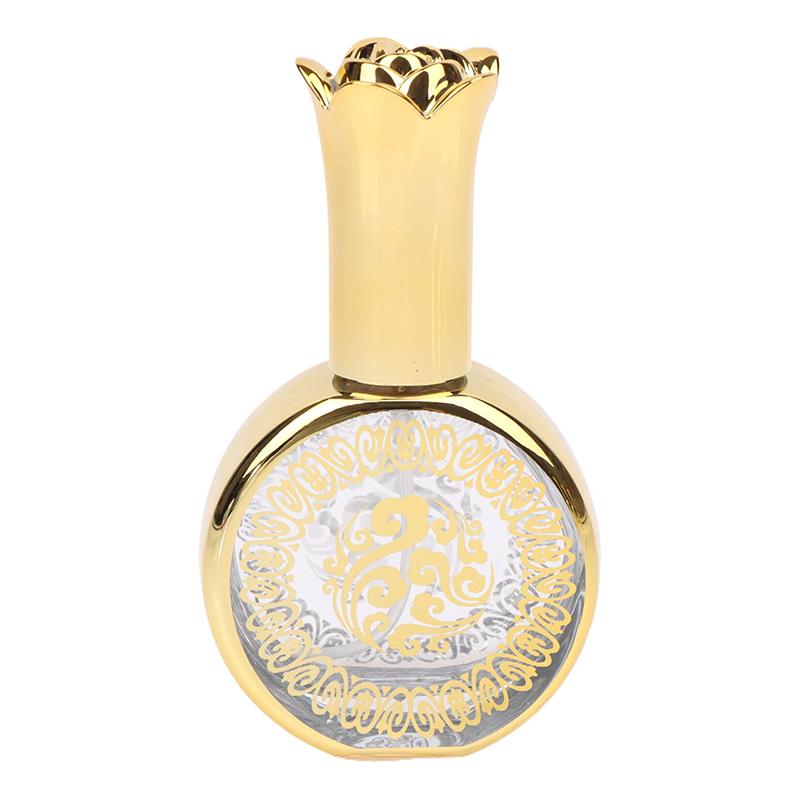 Perfume Bottling Gold Glass Mini Transparent Empty Sample Vial Essential Oil Bottles Refillable Bottles Dropper Bottles Perfume