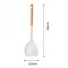 Food Grade Silicone Kitchen Utensils Set Beech Wood Handle Heat Resistant Non-Stick Cookware Spatula Spoon Whisk Tongs