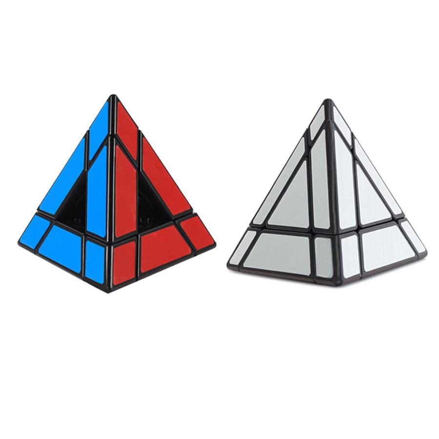 New Shengshou Mirror Void Magic Tower Puzzle 3X3 Hollow Pyramid Professional Cubo Magico Puzzle Toy For Children Kids Gift Toy